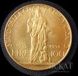  Złota moneta 100 Lirów 1933 / 1934 r. - Pius XI - Watykan 