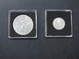 Zestaw 2 srebrnych monet: 5 Koron 1908 r. + 1 Korona 1914 r. 