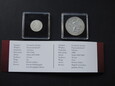 Zestaw 2 srebrnych monet: 5 Koron 1908 r. + 1 Korona 1914 r. 