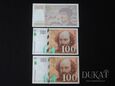 Lot: 1 x 20 Franków 1997 r. + 2 x 100 Franków 1997 r. - Francja