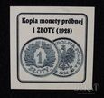 Kopia monety próbnej 1 złoty ( 1928 r. )