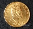  Złota moneta 5 Peso / Pesos 1927 r. - Kolumbia