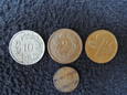 Monety  Rappen 1920,1922,1948 r. i 1 centime 1904 r.