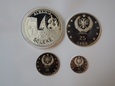 Set 4 szt. srebrnych monet: 5,10,25,50 Leke - Albania