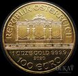  100 Euro 2011 r. - Filharmonia Wiedeńska - Austria - 1 uncja
