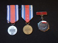 3 medale PRL: X lat PRL, Za Zasługi w Ochronie Porządku Publicznego