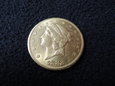Moneta złota 20 dolarów 1882 rok literki CC.