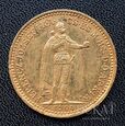 Złota moneta 10 Koron 1904 r. K.B - Franciszek Józef I - Węgry.  