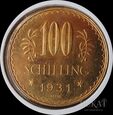  Złota moneta 100 Schilling ( Szylingów ) 1931 r. - Austria
