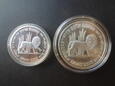Komplet monet 1 i 2 nowe szekle 1997 rok - Lions Dens.