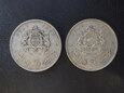 Lot. 2 srebrnych monet  - Maroco.