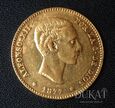 Złota moneta 25 Peset / Pesetów 1877 r. - Alfonso XII - Hiszpania. 
