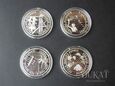 4 szt. srebrnych monet 5 Dolarów 1997 r. - Millenium 2000 - Samoa