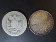 Lot.  monet 2 Franki  Francja 1918 r. i Wenezuela Boliwar.