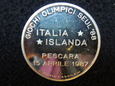 Medal okolicznościowy ITALIA - ISLANDIA 1987 rok.