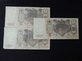 Lot 3 szt. banknotów 100 rubli 1910 r. - Rosja