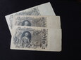 Lot 3 szt. banknotów 100 rubli 1910 r. - Rosja