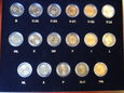 Komplet 17 sztuk monet 2 euro Pactum Romanum Europa.
