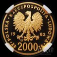 Złota moneta 2000 zł 1982 r. - Jan Paweł II - mennica Valcambi