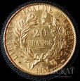  Złota moneta 20 Franków 1851 r. 