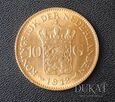 Moneta 10 Guldenów 1912 r. - Królowa Wilhelmina - Holandia