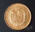 Złota moneta 20 Peset / Pesetów 1890 r. - Alfonso XIII - Hiszpania. 