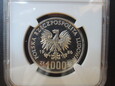  1000 zł 1986 r. - Władysław I Łokietek- PRL PRÓBA NGC PF 68 