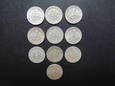 Lot. 10 sztuk monet 10 centów różne roczniki.