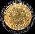 Złota moneta 2 Pesos 1945 r. - Dos Pesos - Meksyk