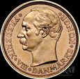Złota moneta 10 Koron / Kroner  1908 rok - Fryderyk VIII - Dania