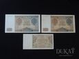 3 banknoty: 2 x 100 zł 1941 r. + 1 x 10 zł 1929 r. - Polska