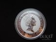  Srebrna moneta 30 Dolarów 1992 r.- Kookaburra - 1 kg AG 999