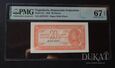 Banknot 20 Dinarów 1944 r. - Jugosławia - PMG 67 EPQ