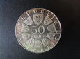 Moneta 50 schilling 1972 rok - Jubileuszowa.