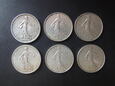 Lot. 6 monet 5 Franków 1960,1962 i 1964 r. - Francja.