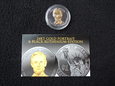 Moneta 1 Dolar - USA - Ruthenium + złocenie 24 K- Lincoln