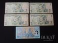 Lot banknotów: 4 x 1 Dinar 1973 r. - Tunezja