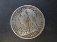 Moneta 1/2 corony 1900 rok - Victoria.