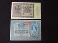 Banknoty: 50.000 marek 1922 r. + 1.000 koron 1902 r. 