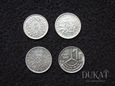 Lot 4 monet, w tym 2 srebrne - Francja, Rumunia