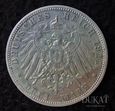 Moneta 3 marki Bawaria 1911 r. Niemcy - Kaiserreich.