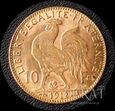 Złota moneta 10 Franków 1912 r. - Marianna / Kogut - Francja