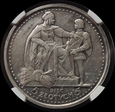  Srebrna moneta 5 złotych 1925 r. - KONSTYTUCJA - 81 perełek