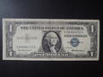 Banknot 1 dolar 1957 rok  - niebieska pieczęć USA.