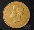 Złota moneta 20.000 Realów / Reales 1857 r. - Petrus II - Brazylia.