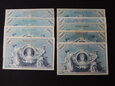 Banknoty: 1 x 100 Marek 1903 r. + 8 x 100 Marek 1908 r. - Niemcy 