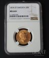  Złota moneta 20 Koron / Kronor 1874 rok - Oskar II