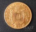 Złota moneta 20 Franków 1865 r. 