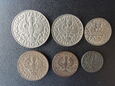 Komplet monet 1,2,5,10,20 i 50 groszy 1923 rok.