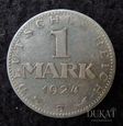Moneta 1 marka 1924 r. Niemcy - Weimar.